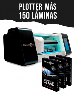 Plotter de Corte Titanium Shield más 150 láminas de Hidrogel.