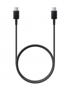 Samsung- Cable de datos Original Tipo C a Tipo C Negro 2