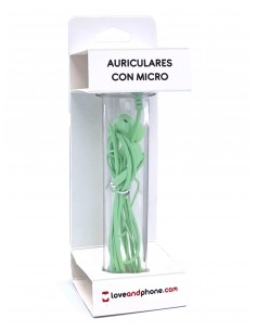 Auriculares con Cable (Mini Jack) Verde con micro