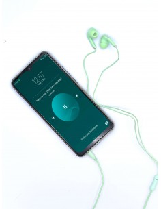 Auriculares con Cable (Mini Jack) Verde con micro 2
