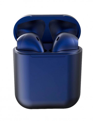 Auriculares Bluetooth Air Plus Color Macarons Azul Oscuro