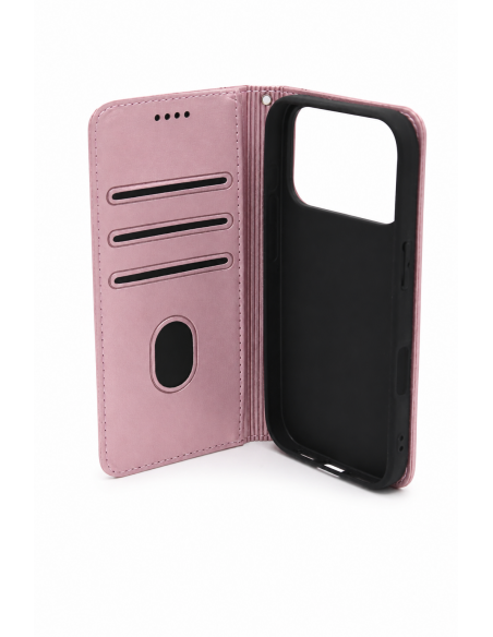 Funda tipo libro tarjetero con ventana para Iphone 17 PRO