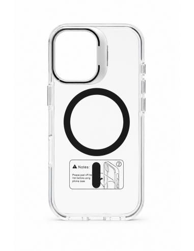 Funda con soporte cromado Magsafe para Iphone 17