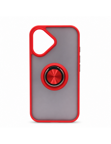 Funda acrílica con anillo para Iphone 17