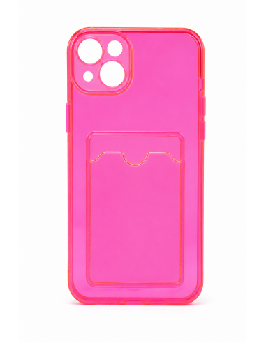 Funda de gel con tarjetero para iPhone 14 PLUS
