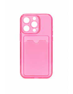 Funda de gel con tarjetero para iPhone 14 PRO