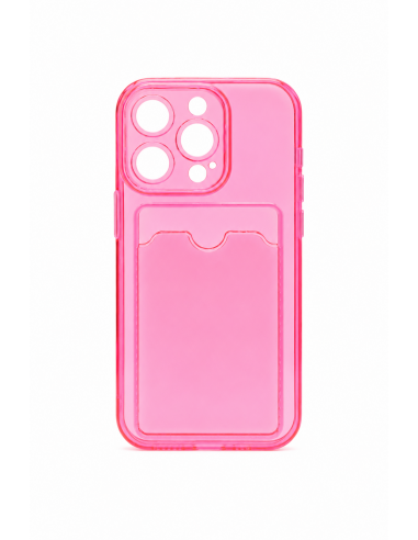 Funda de gel con tarjetero para iPhone 14 PRO